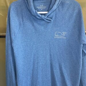 Vineyard Vines Blue and White Hoodie Sweatshirt